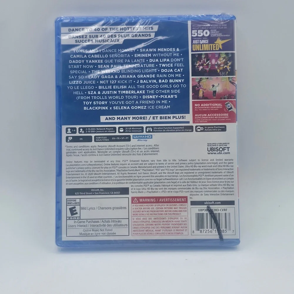 Ubisoft Just Dance 2021 PS5 New Sealed Music Rhythm Dancing Game Physical Disc
